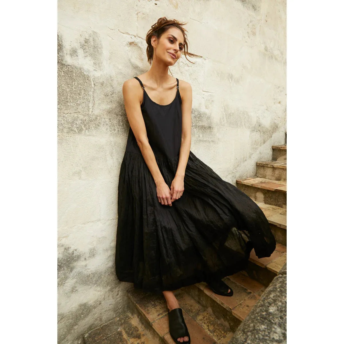 Meg By Design Tutu Long Slip - Black