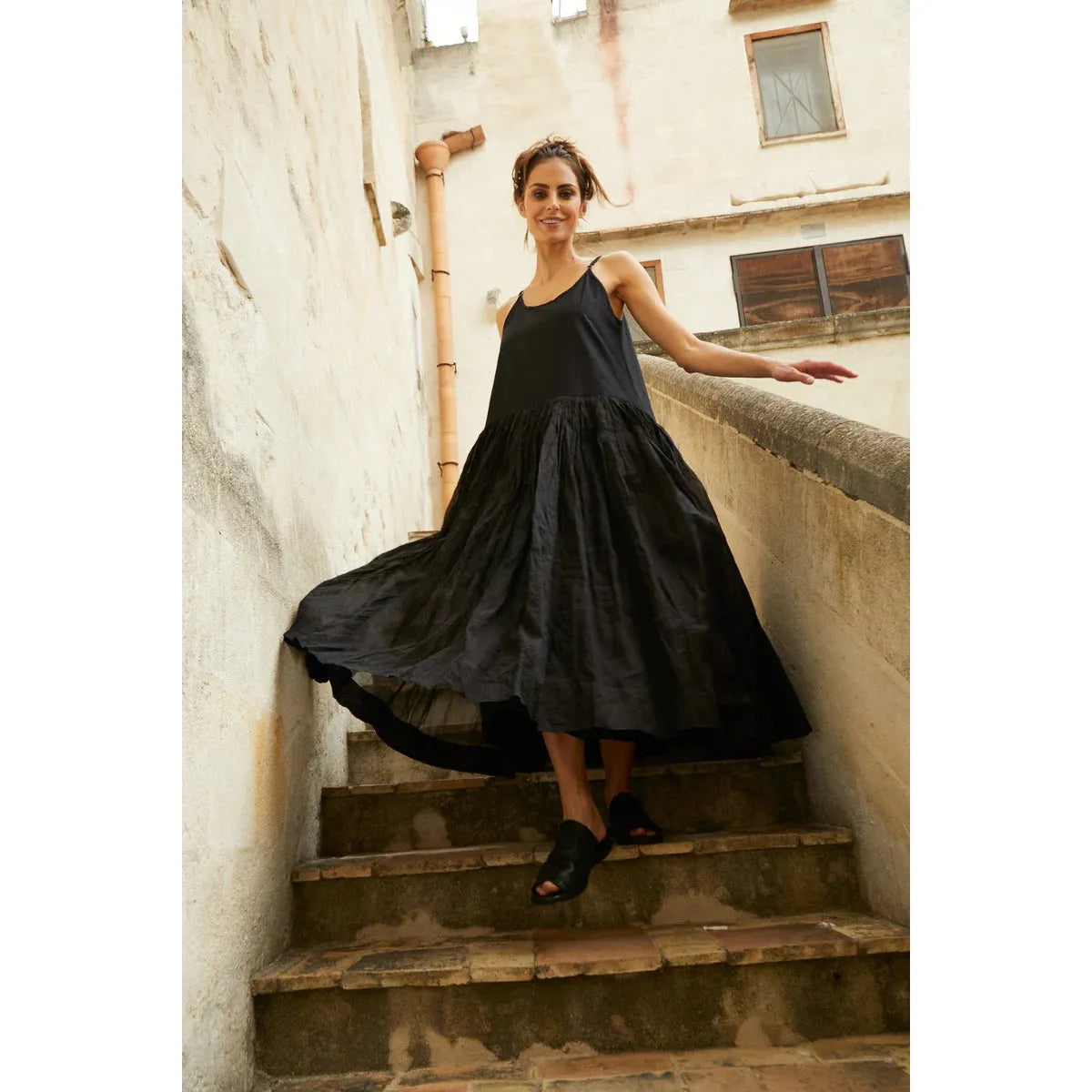 Meg By Design Tutu Long Slip - Black