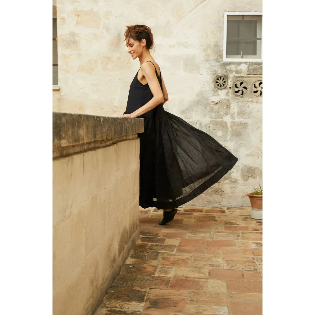 Meg By Design Tutu Long Slip - Black