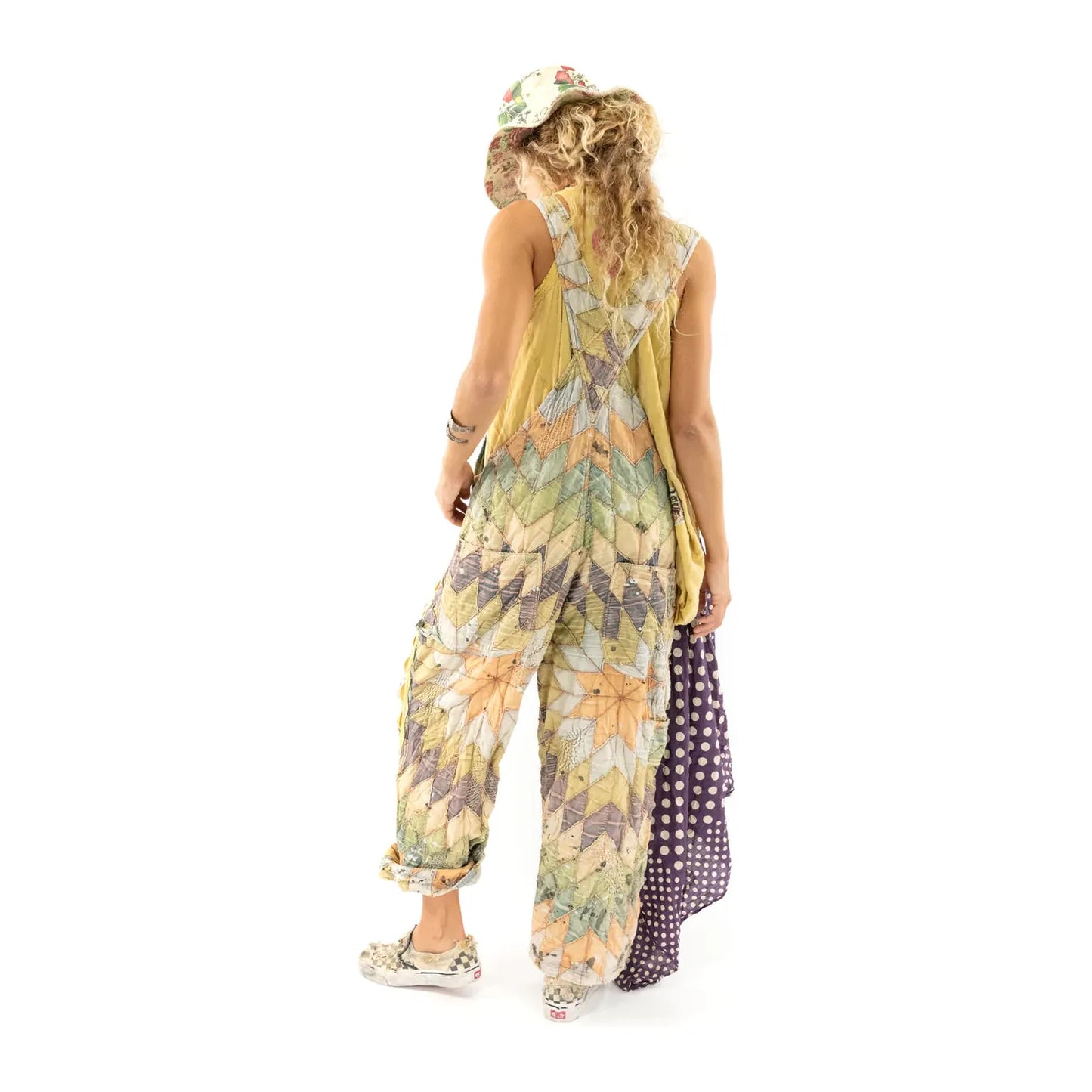 Magnolia Pearl Quiltwork Peace Junkie Overall 052