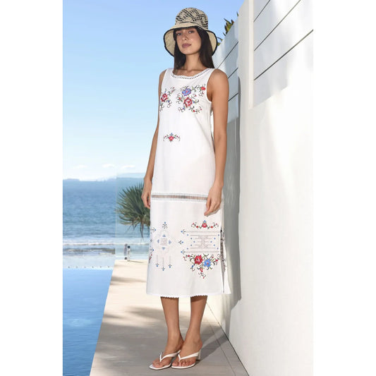 Trelise Cooper Sewing Lovely Dress - White