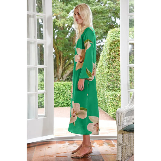 Curate Charge It to My Room Dress - Green Orchid