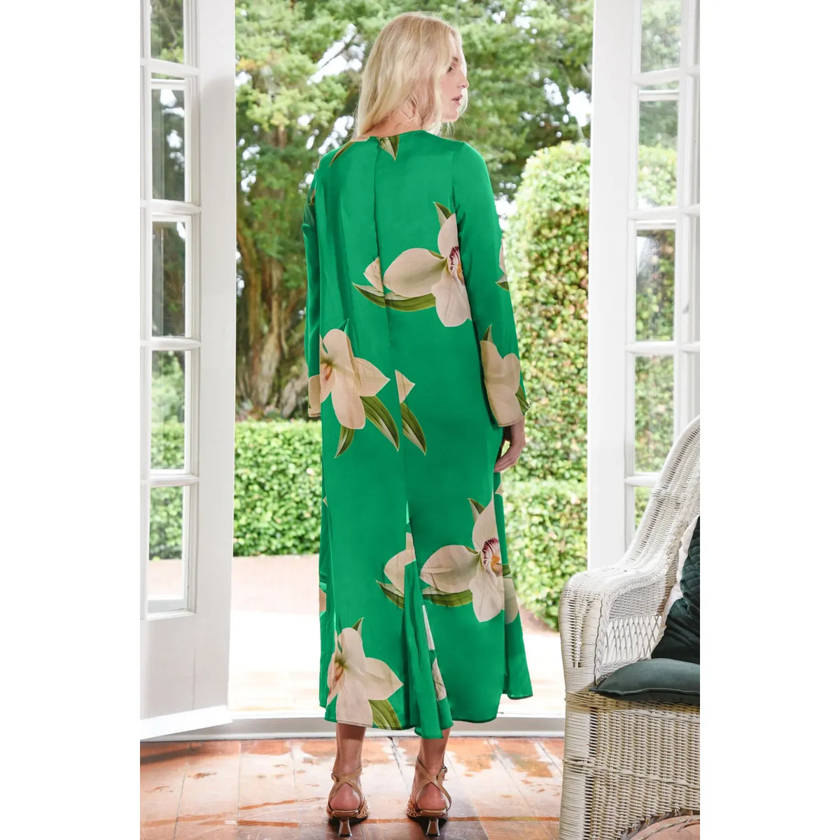 Curate Charge It to My Room Dress - Green Orchid