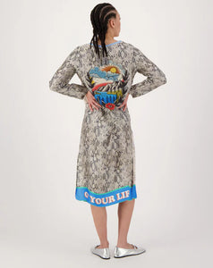 Me 369 Violet T-Dress - Snake