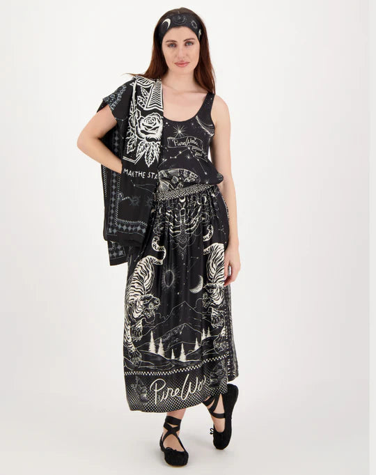 Me 369 Vanessa Midi Skirt - Magic