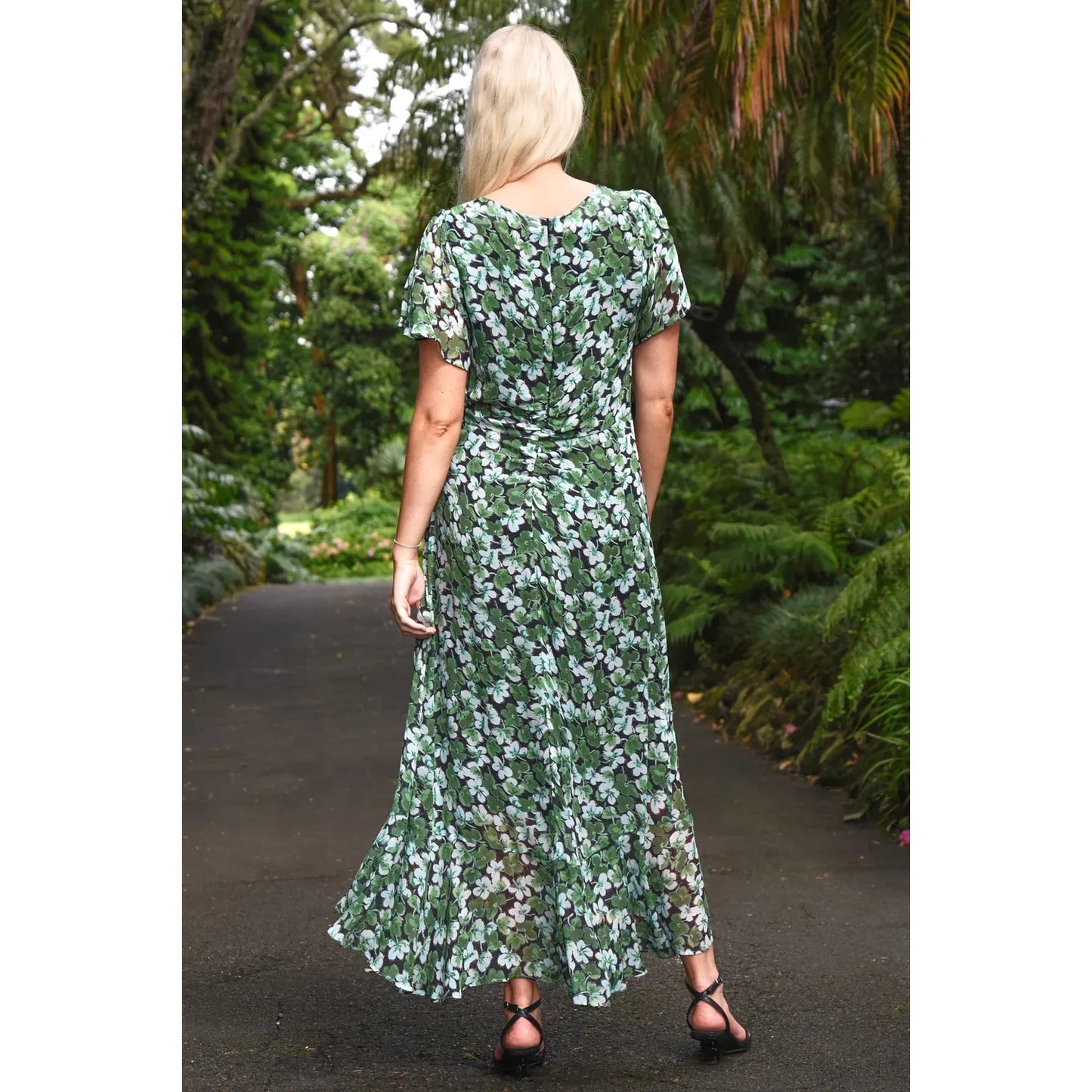 Curate It's a New Day Dress - Green Floral
