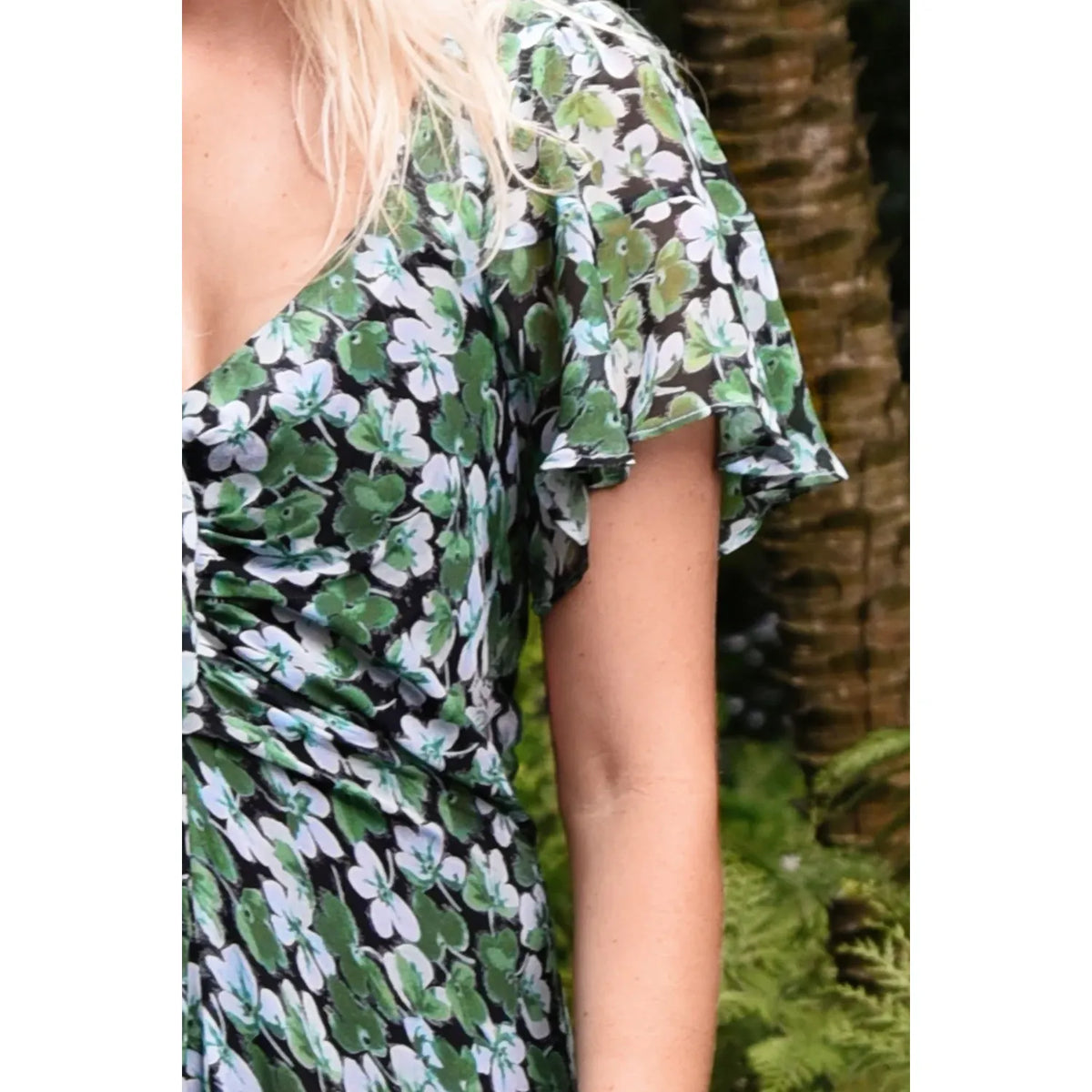 Curate It's a New Day Dress - Green Floral