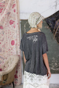 Magnolia Pearl Linen Dot Print T 1477