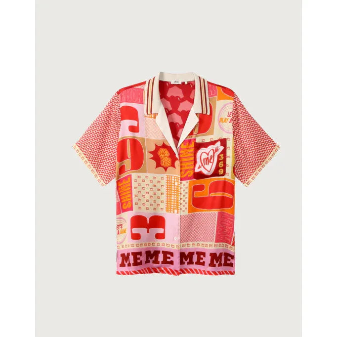 Me 369 Lilian Knit Collar Shirt - Lucky Me