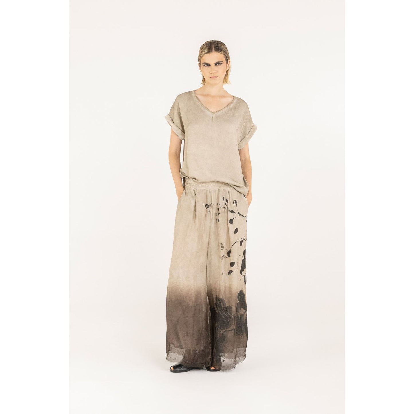 Sanctamuerte Pants S285 - Sand Shell/Print Tobacco