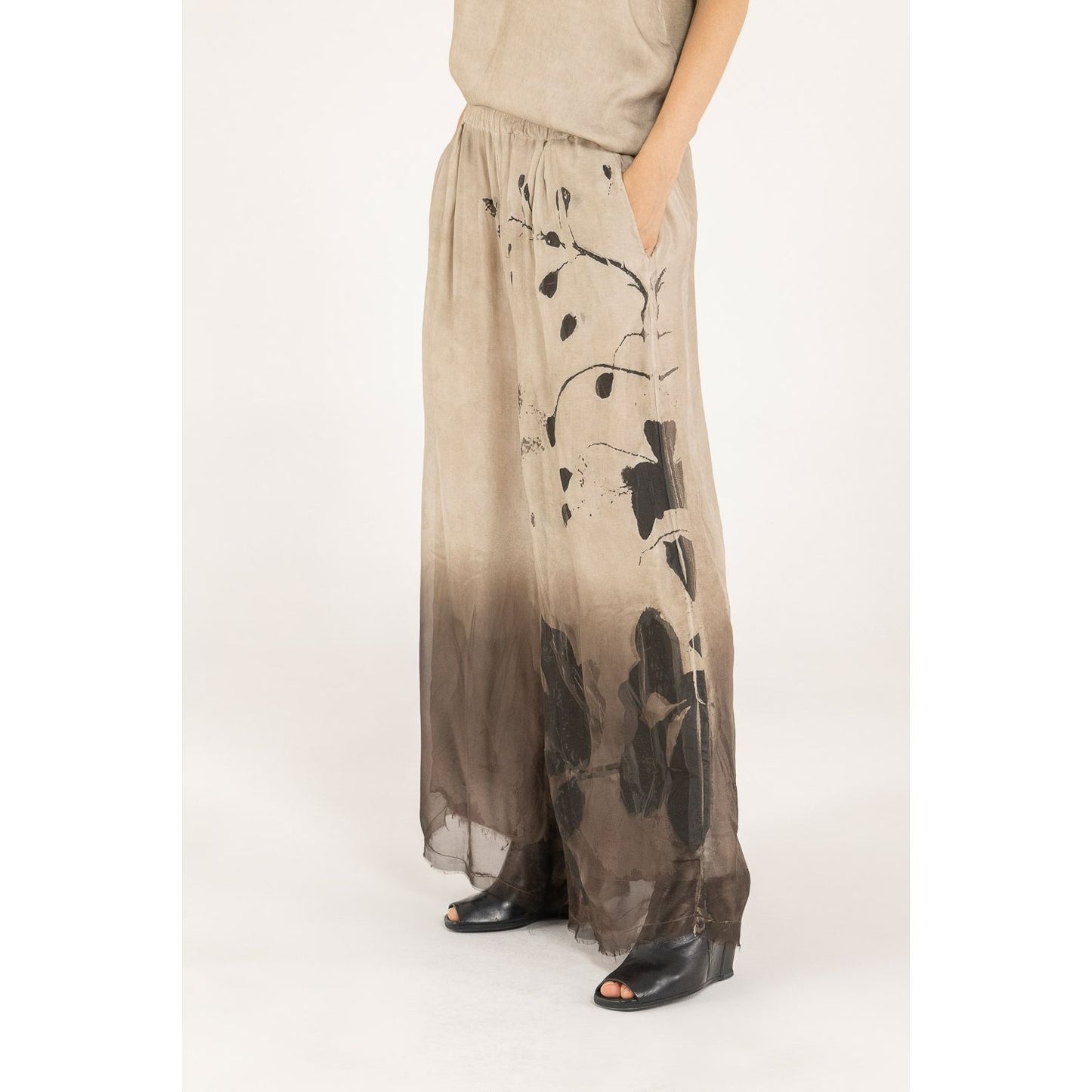 Sanctamuerte Pants S285 - Sand Shell/Print Tobacco
