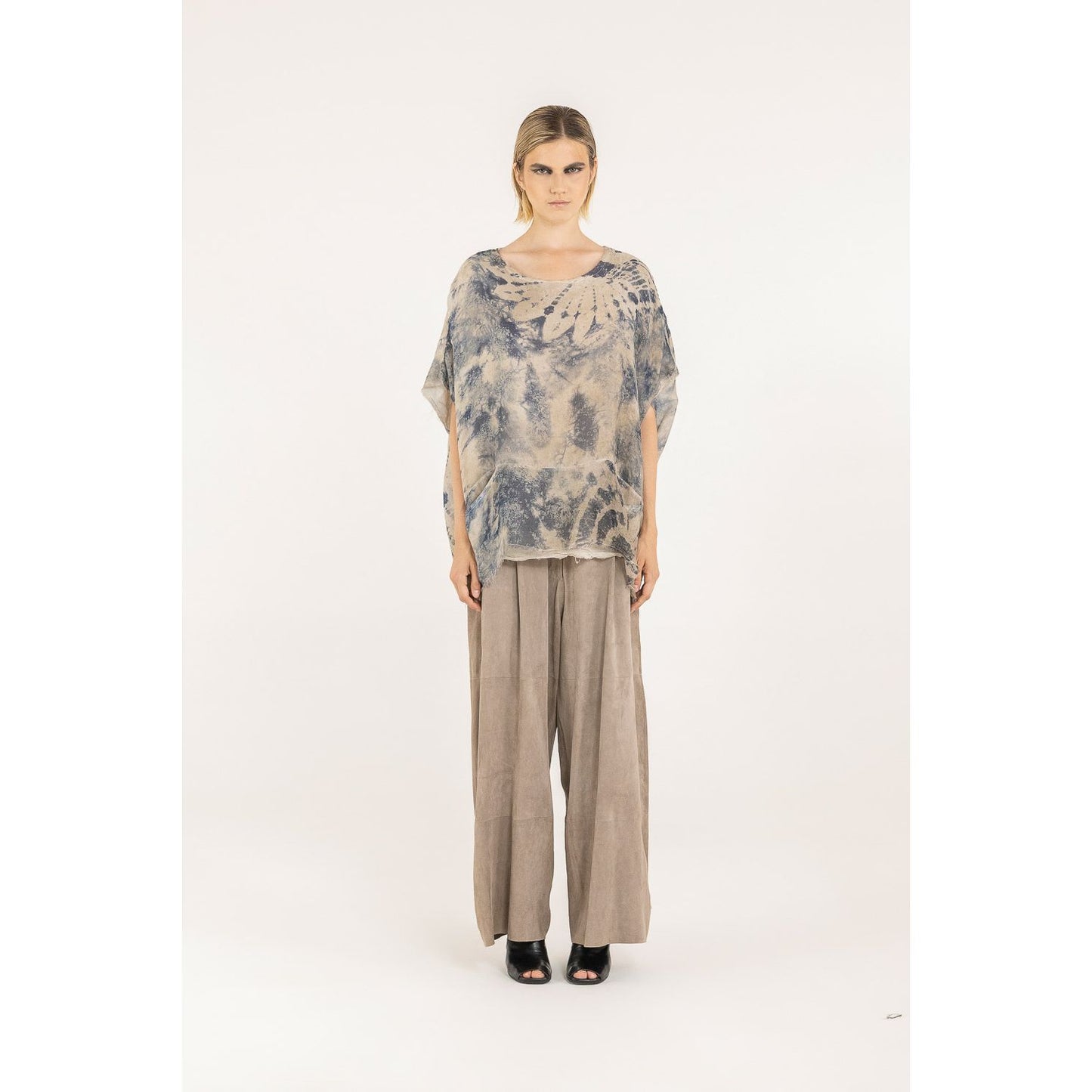 Sanctamuerte Top S277 - Sand Shell Print