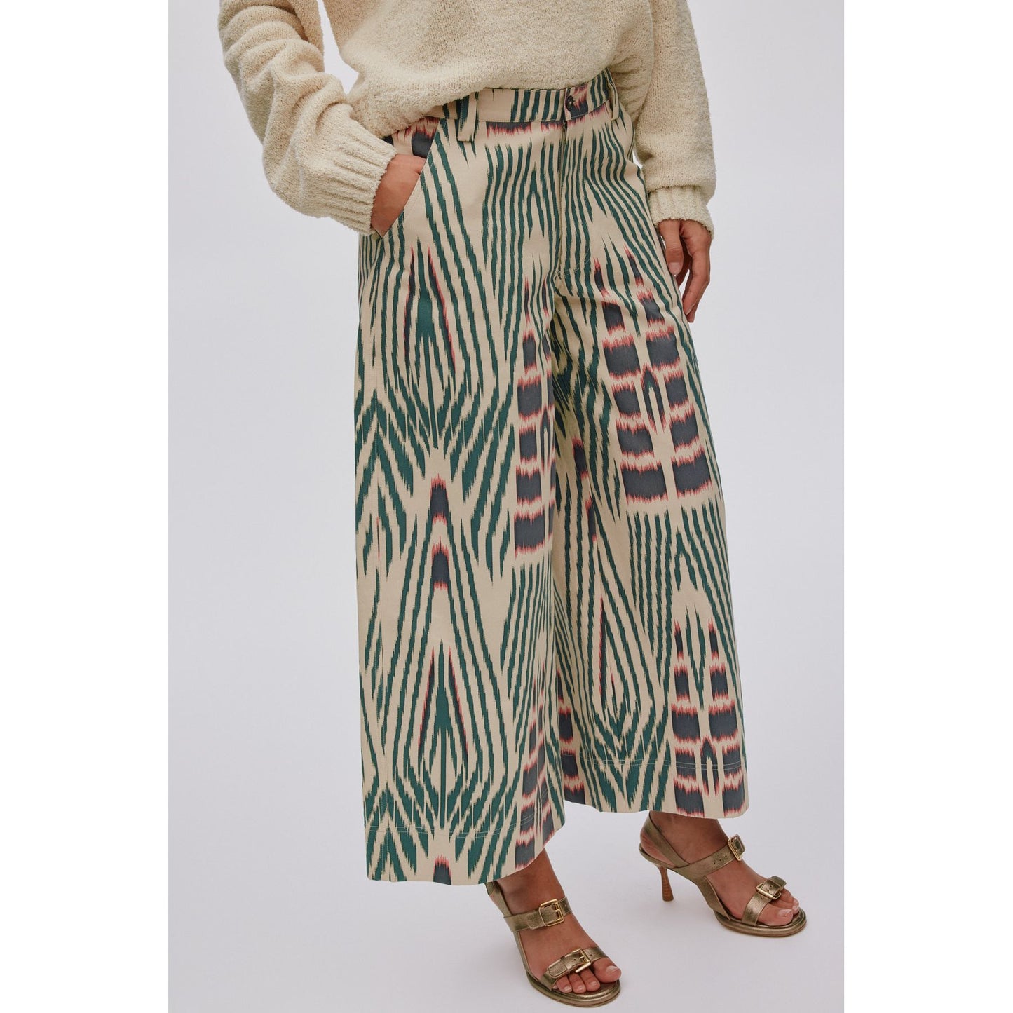Rabens Saloner Ikat Combat Crop Pant
