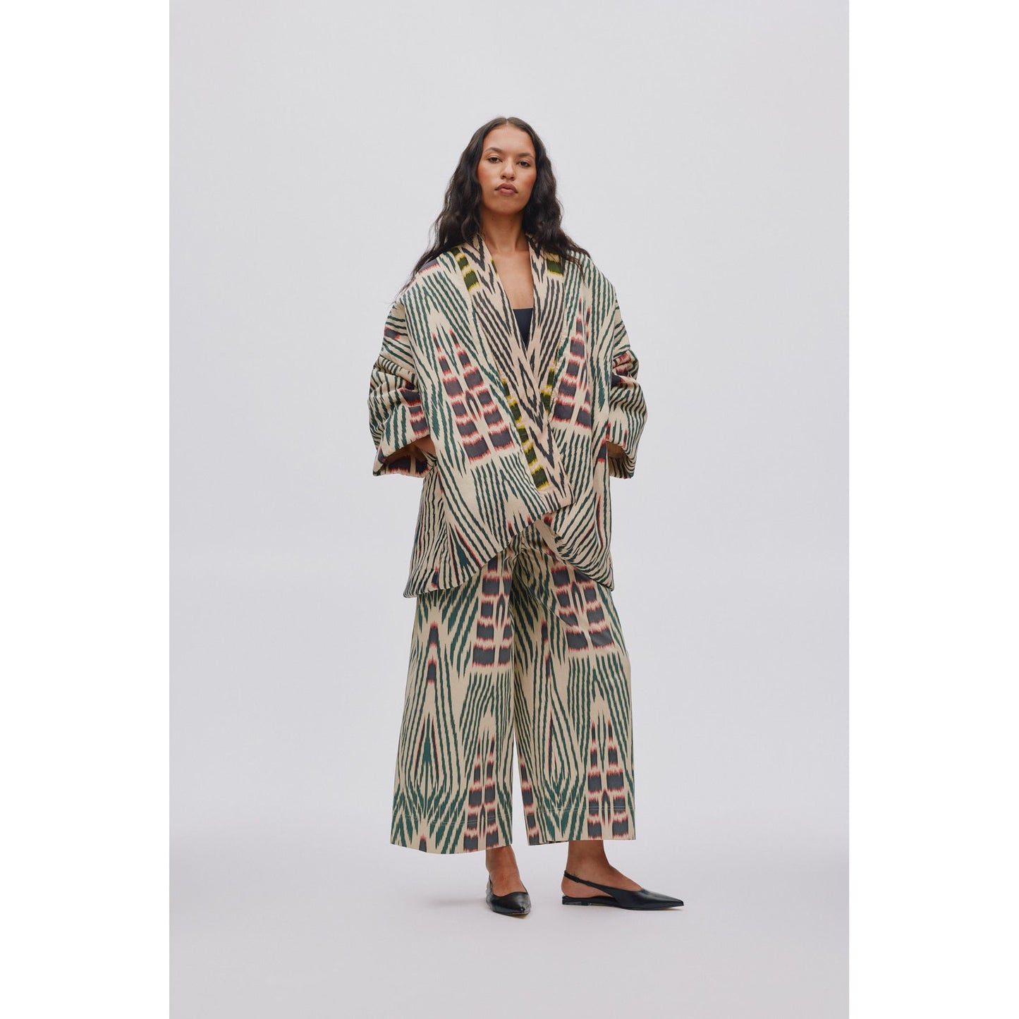 Rabens Saloner Ikat Padded Kimono