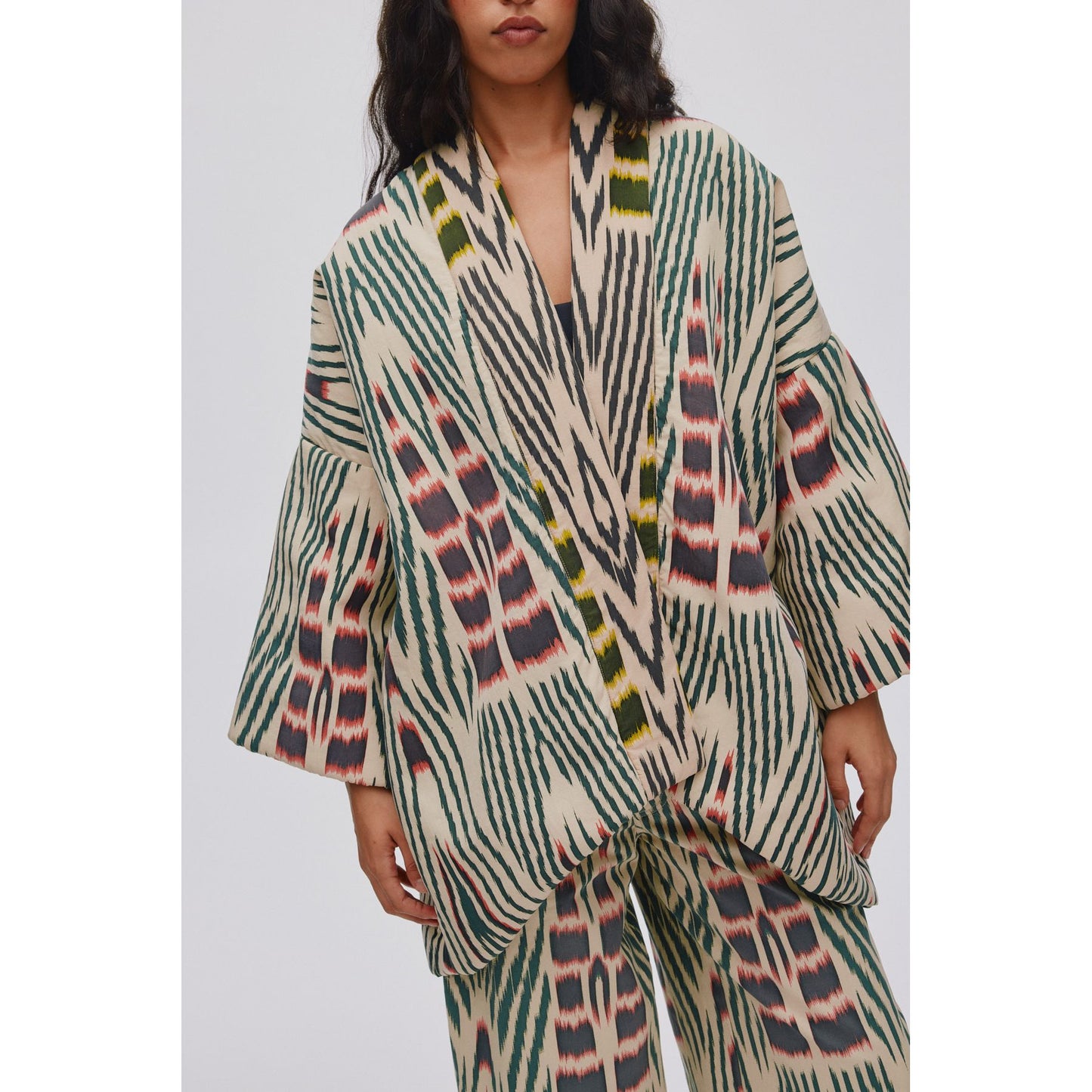 Rabens Saloner Ikat Padded Kimono