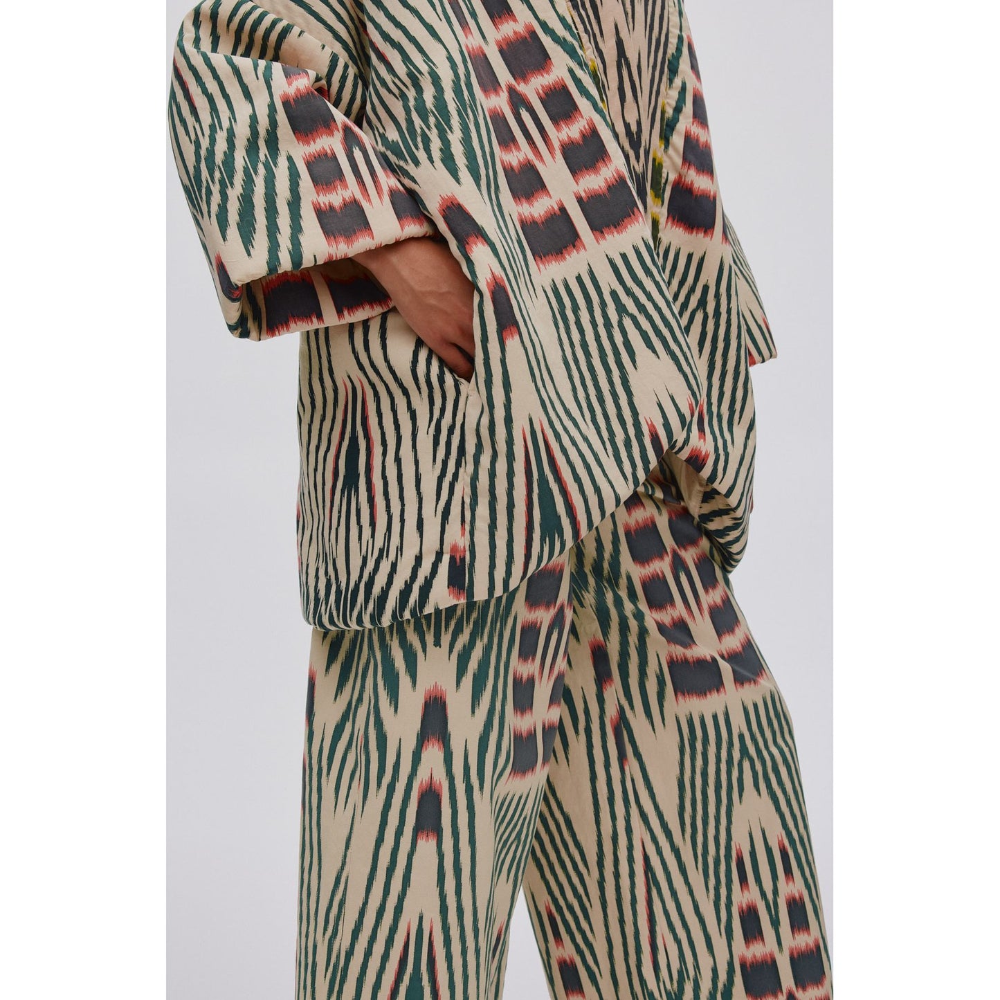 Rabens Saloner Ikat Padded Kimono