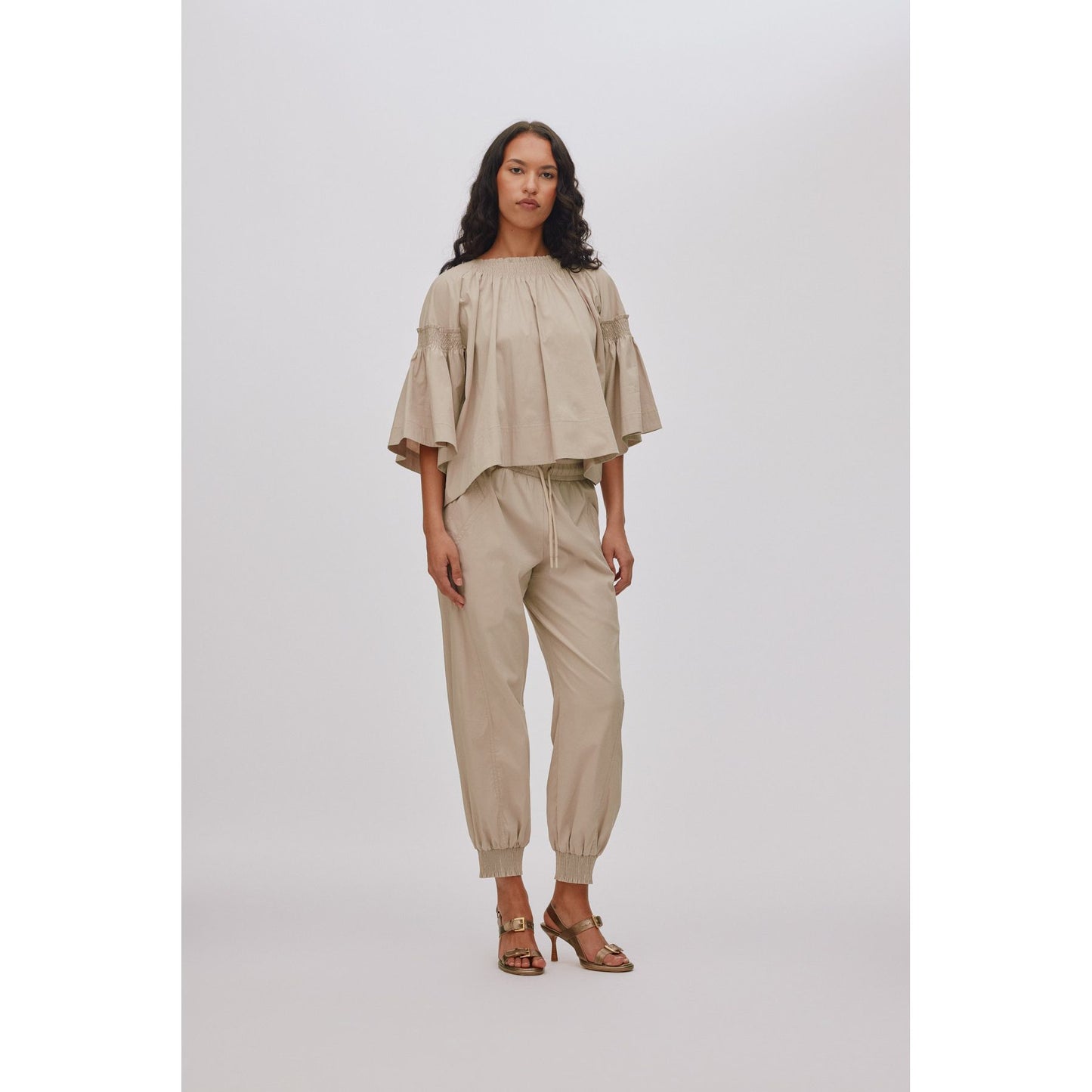 Rabens Saloner Efil Frill Sleeve Top