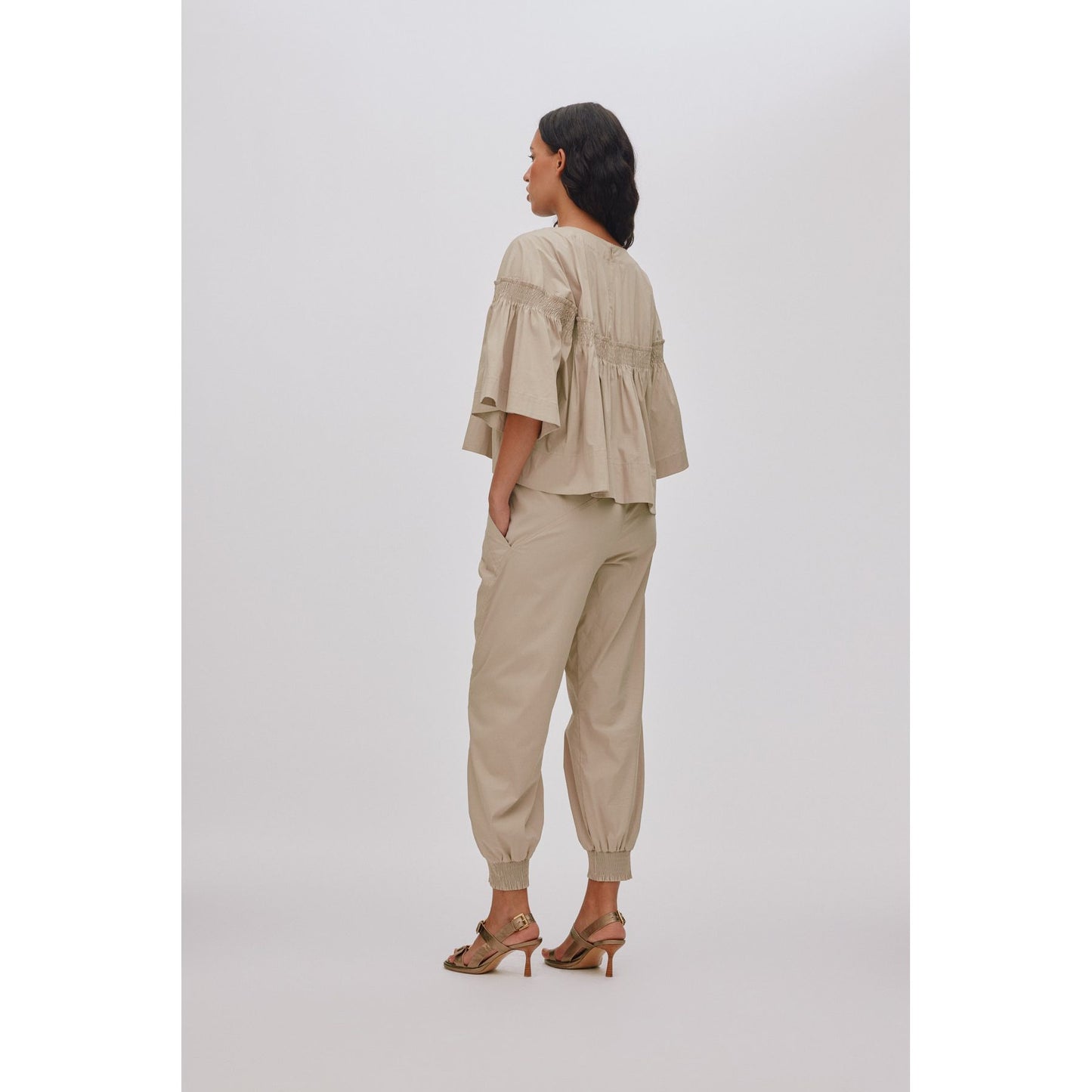 Rabens Saloner Efil Frill Sleeve Top