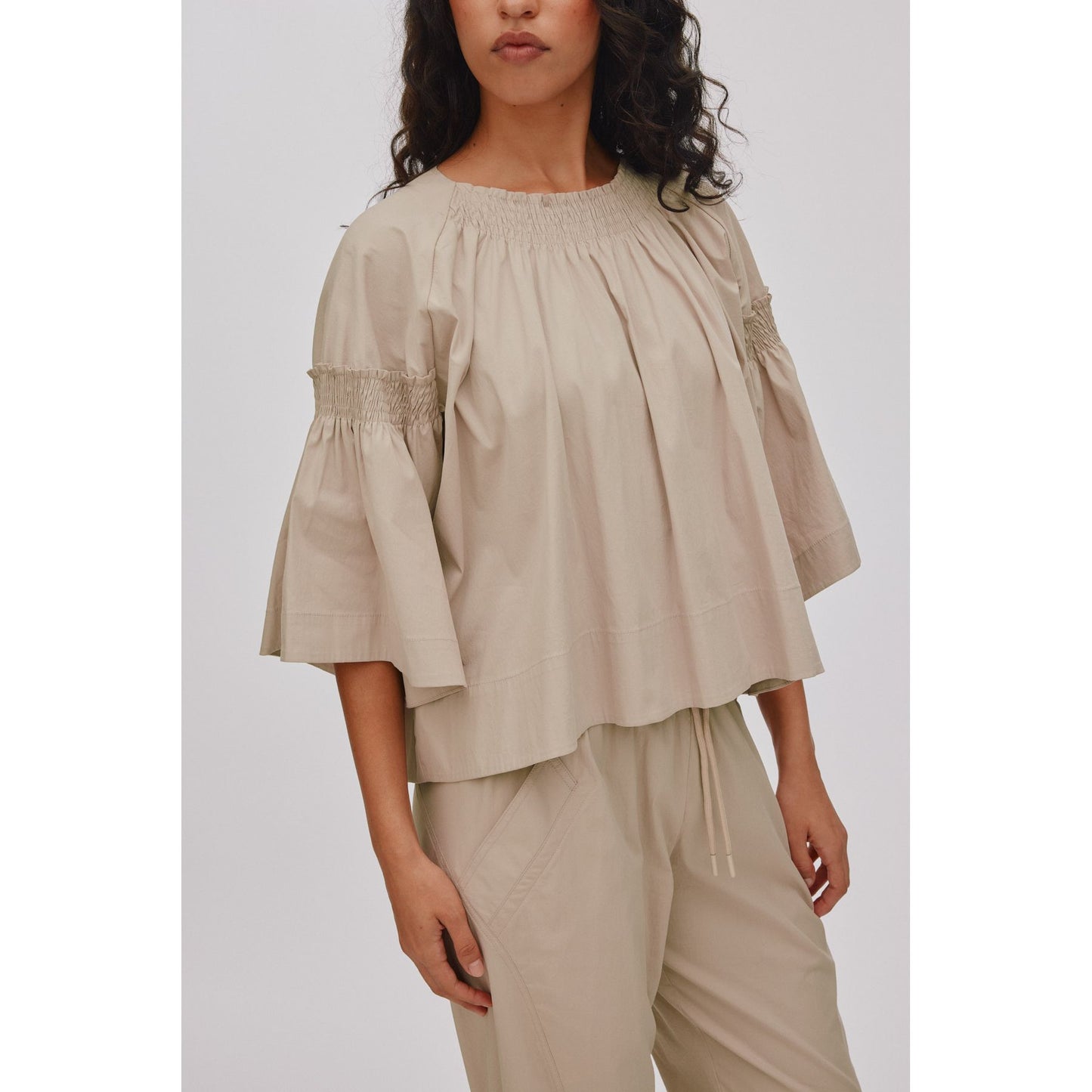 Rabens Saloner Efil Frill Sleeve Top