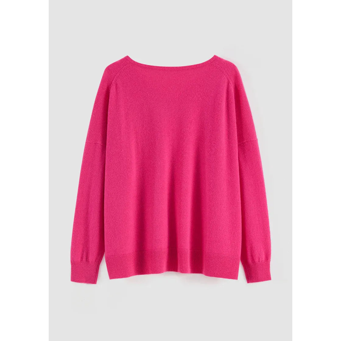 ALEGER Cashmere Blend V Neck 21 - Pink Flash