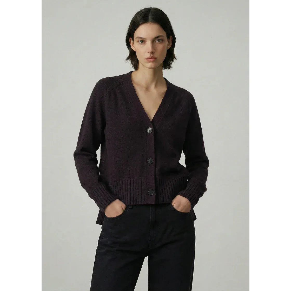 Aleger Most Favorite Cardi 159 - Eggplant