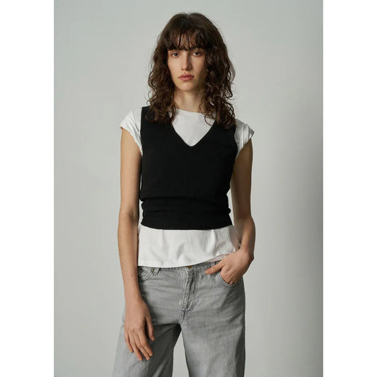 ALEGER Cashmere Classic Tank - Black