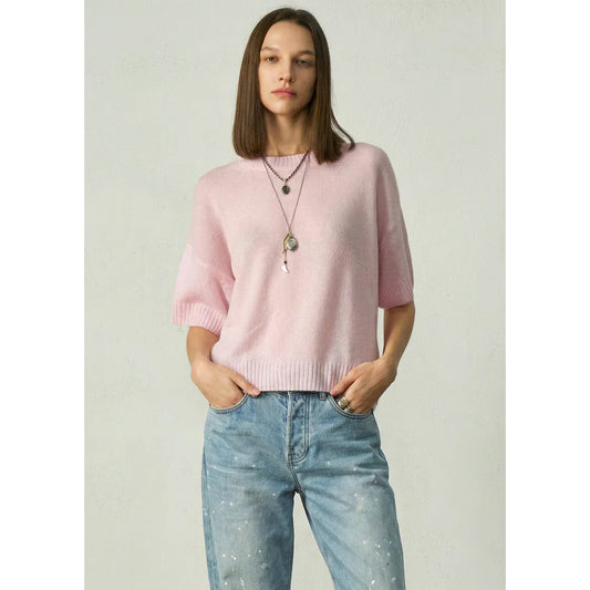 ALEGER Cashmere Featherweight Top 273 - Pearl Pink