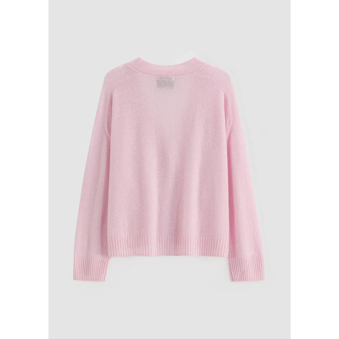 ALEGER Cashmere Featherweight Cardi 275 - Pearl Pink