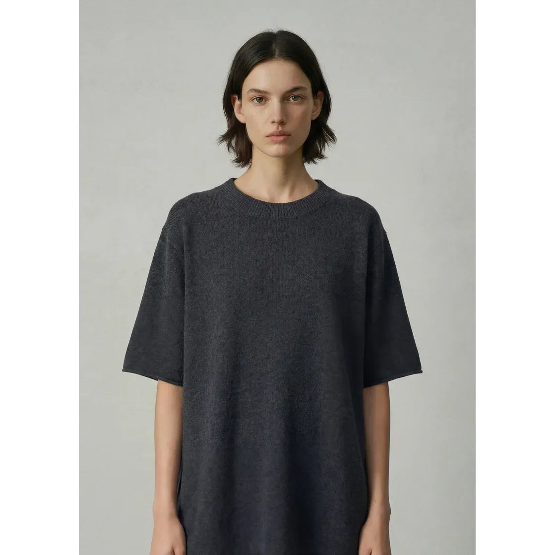 ALEGER Cashmere Blend Super Big - Dark Marl Grey