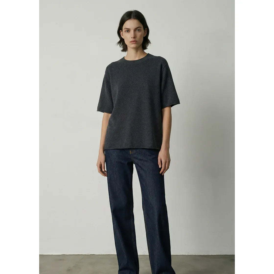 ALEGER Cashmere Blend Super Big - Dark Marl Grey