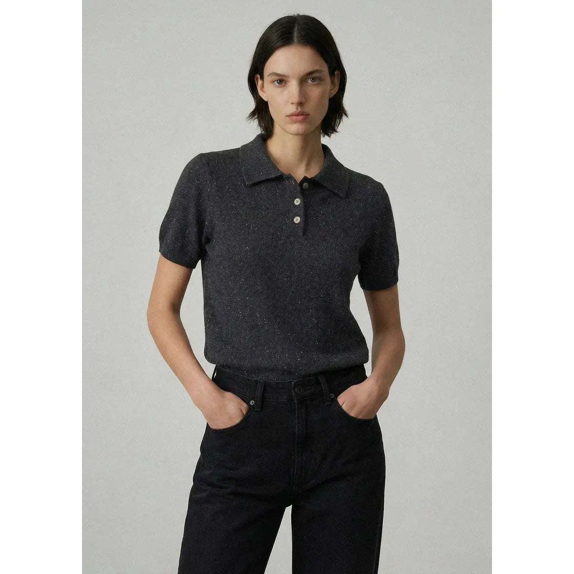 ALEGER Cashmere Best Polo 498 - Night Sky