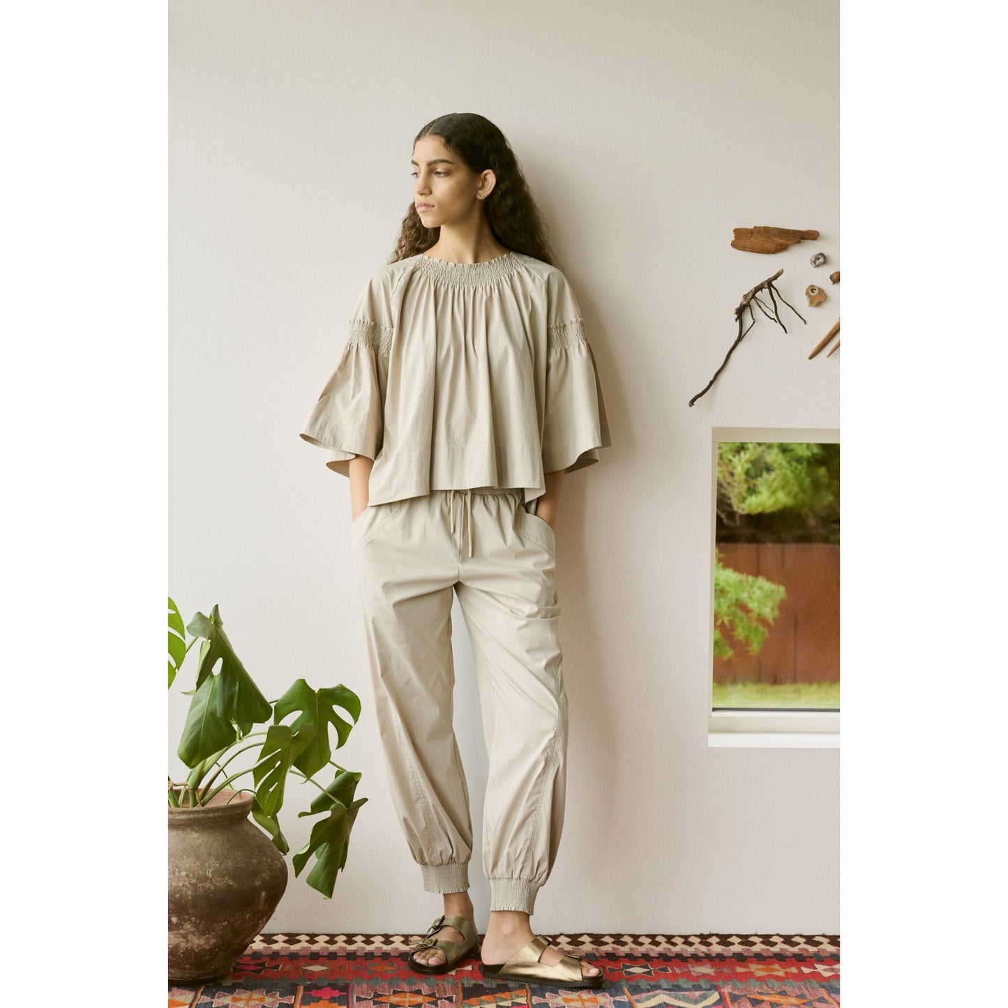 Rabens Saloner Efil Frill Sleeve Top