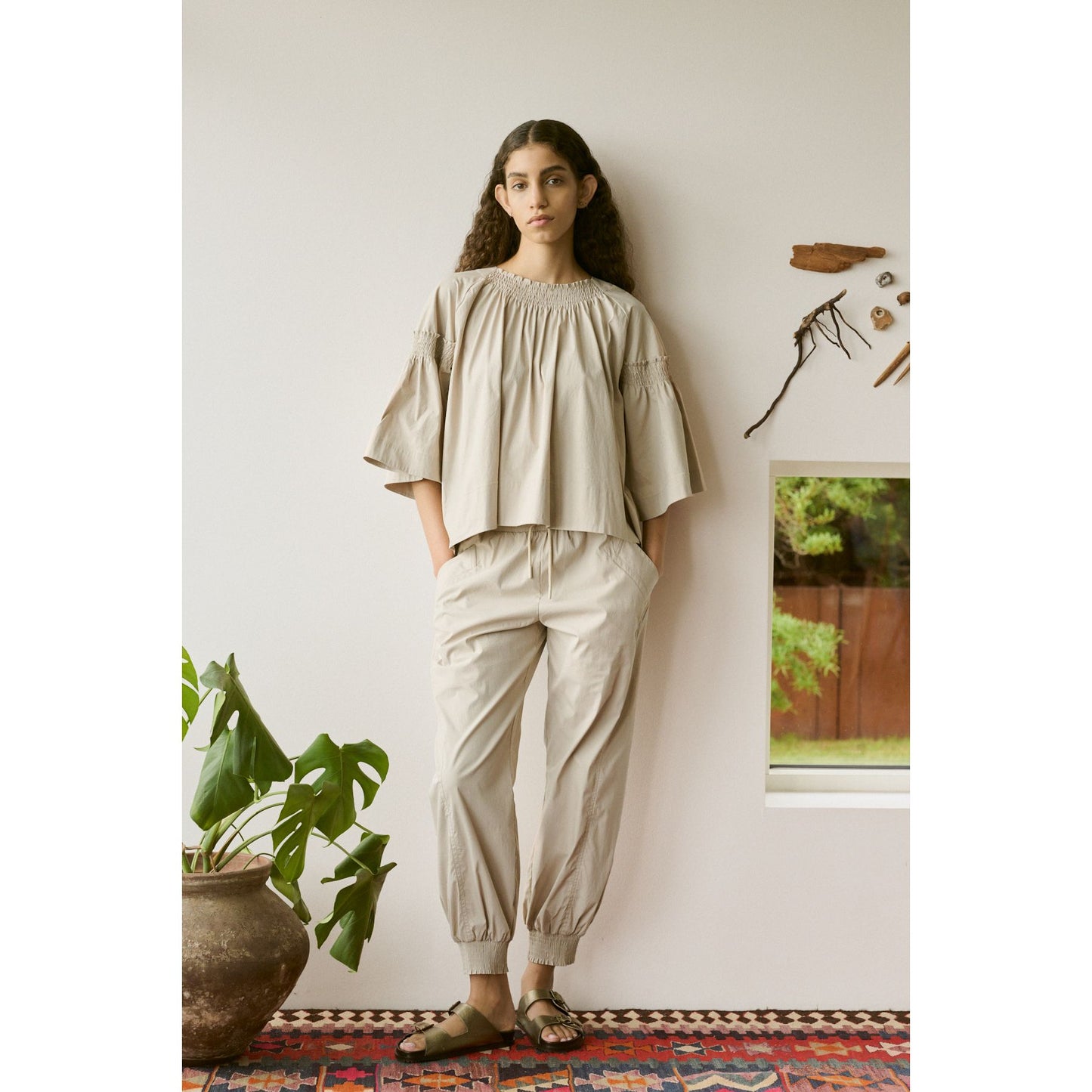 Rabens Saloner Efil Frill Sleeve Top