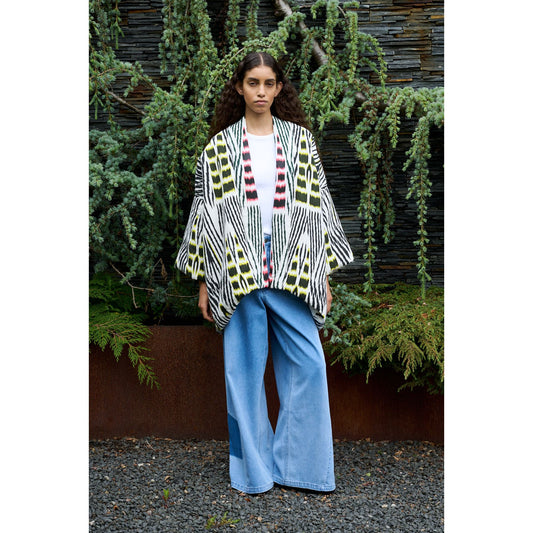 Rabens Saloner Ikat Padded Kimono