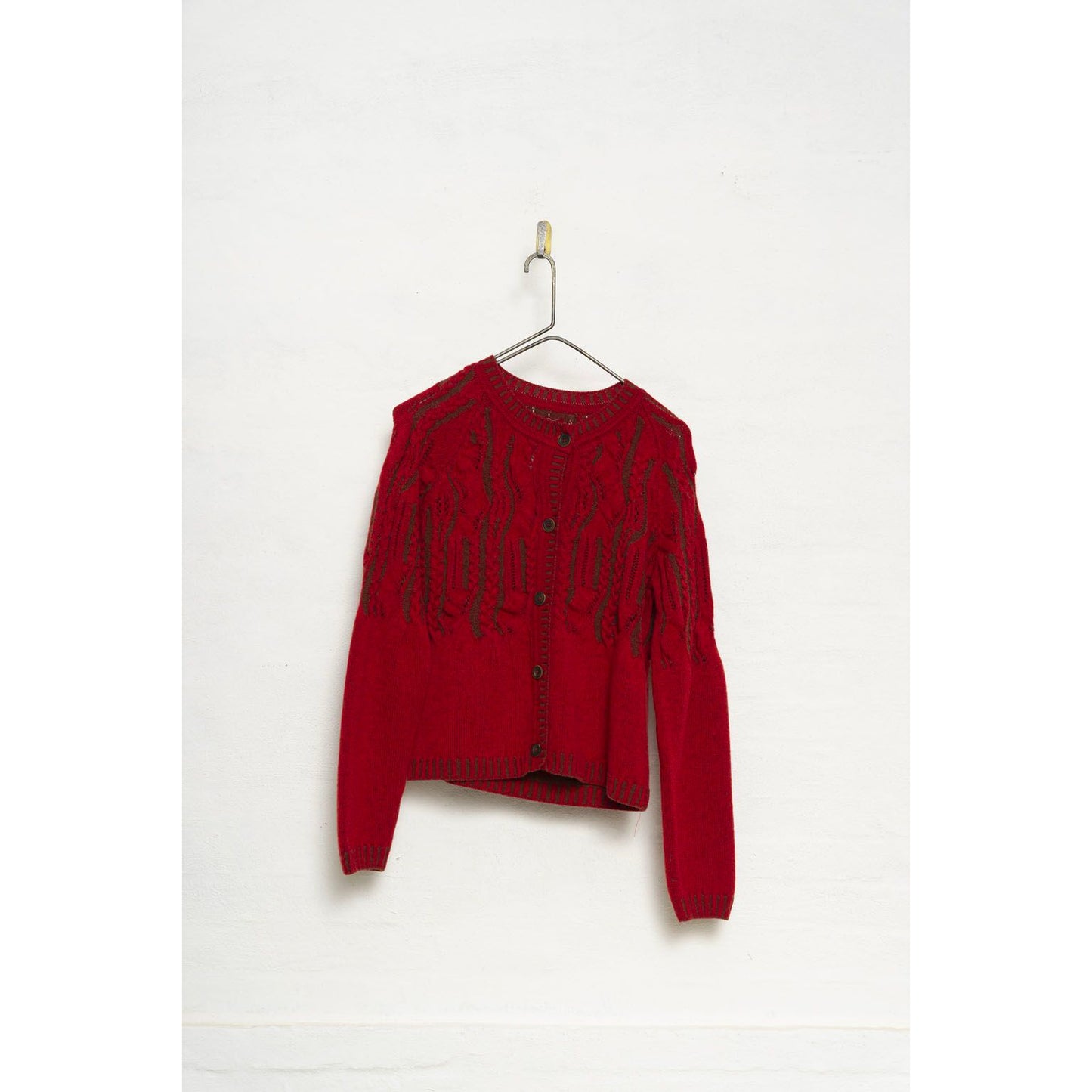 Hannoh + Wessel Karlotta Cardigan 405 - Red/Brown