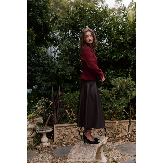 Vale and Ward Bosely Skirt - Chocolate