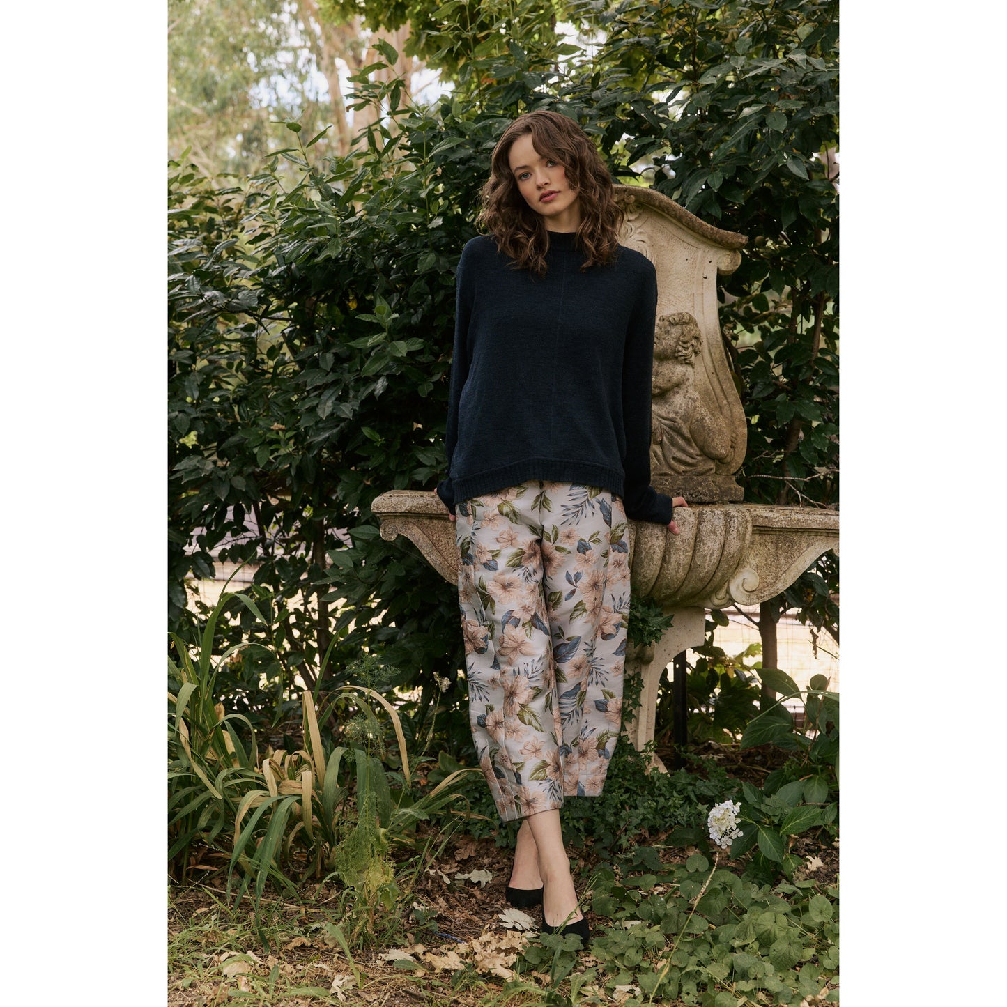 Vale and Ward Paloma Knit - Charcoal Marl