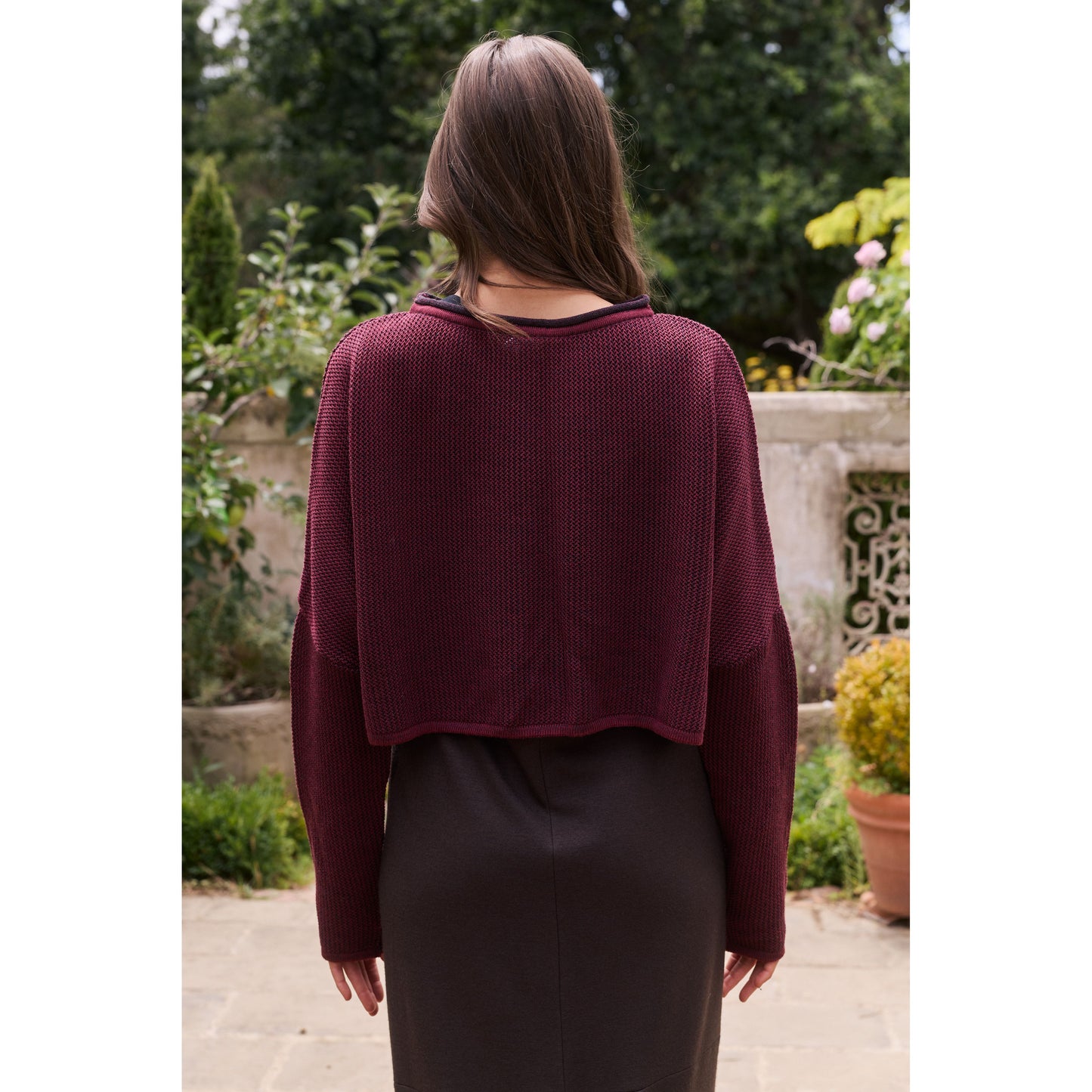 Vale and Ward Soraya Knit - Berry/Charcoal