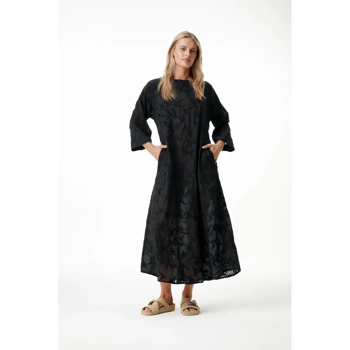 One Season Deia Embroidered Dress