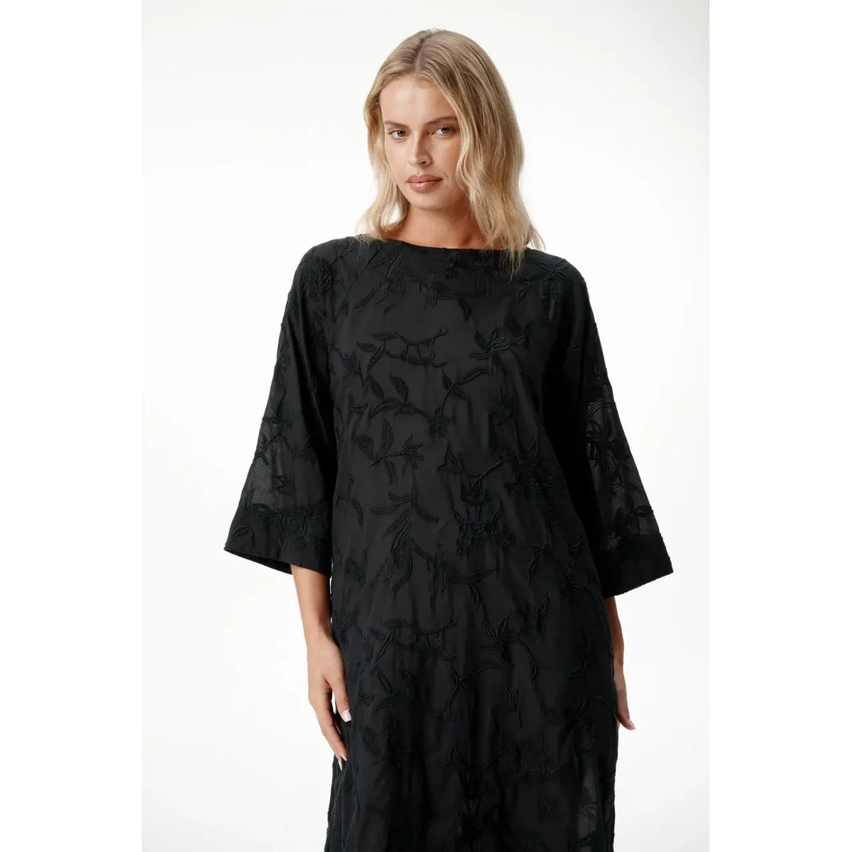 One Season Deia Embroidered Dress