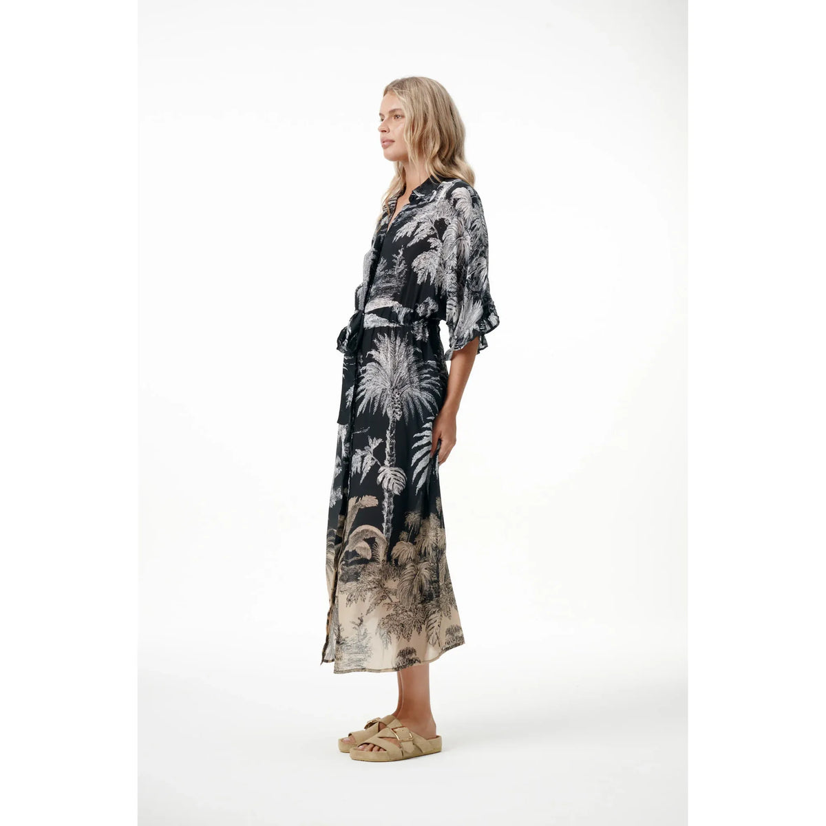 One Season Jasmine Midnight Palm Dress