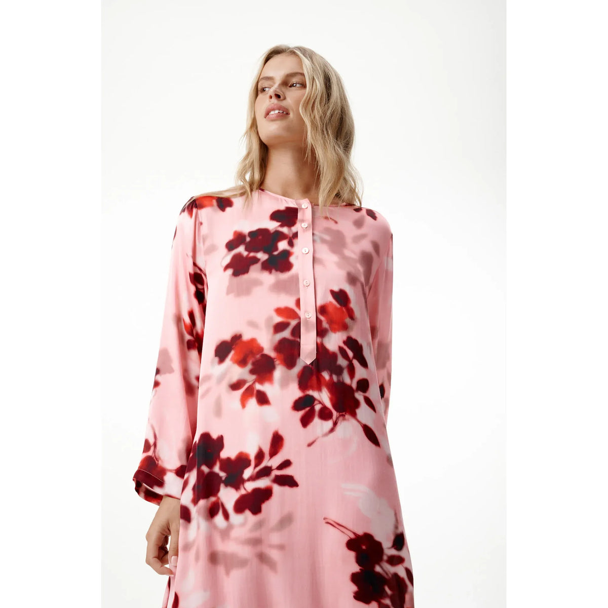 One Season Liew Maxi Haze Dress - Blush