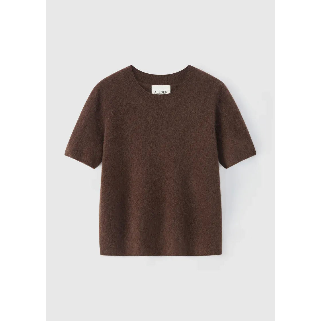 ALEGER Brushed Short Sleeve Knit 658 - Mink