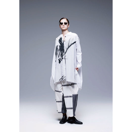 Moyuru Blouse 445 - White/Black