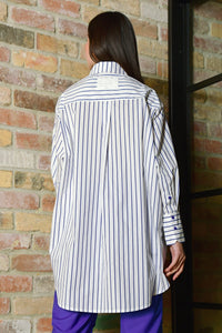 Cooper It's The Business Shirt - Blue Stripe