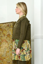 Curate One Stop Crop Jacket - Olive