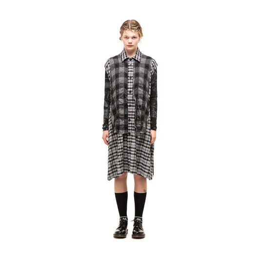 Nom*D Check It Out Shirt Dress - Black