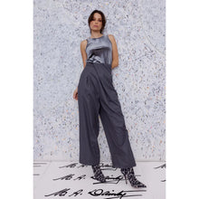 M.A Dainty Adele Pant - Grey/Beige Stripe