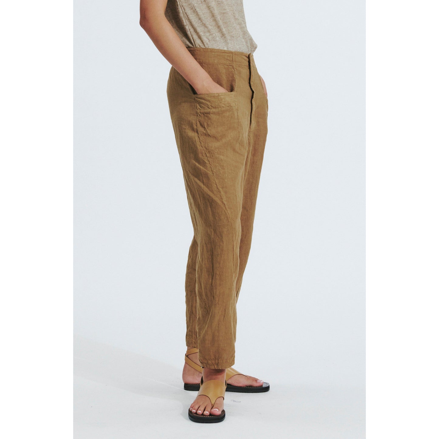 Transit Linen Relaxed Pant D131
