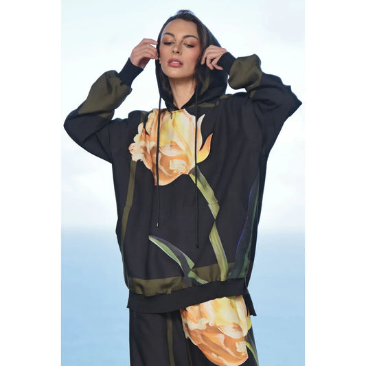 Cooper Class Half Full Hoodie - Olive/Tulip